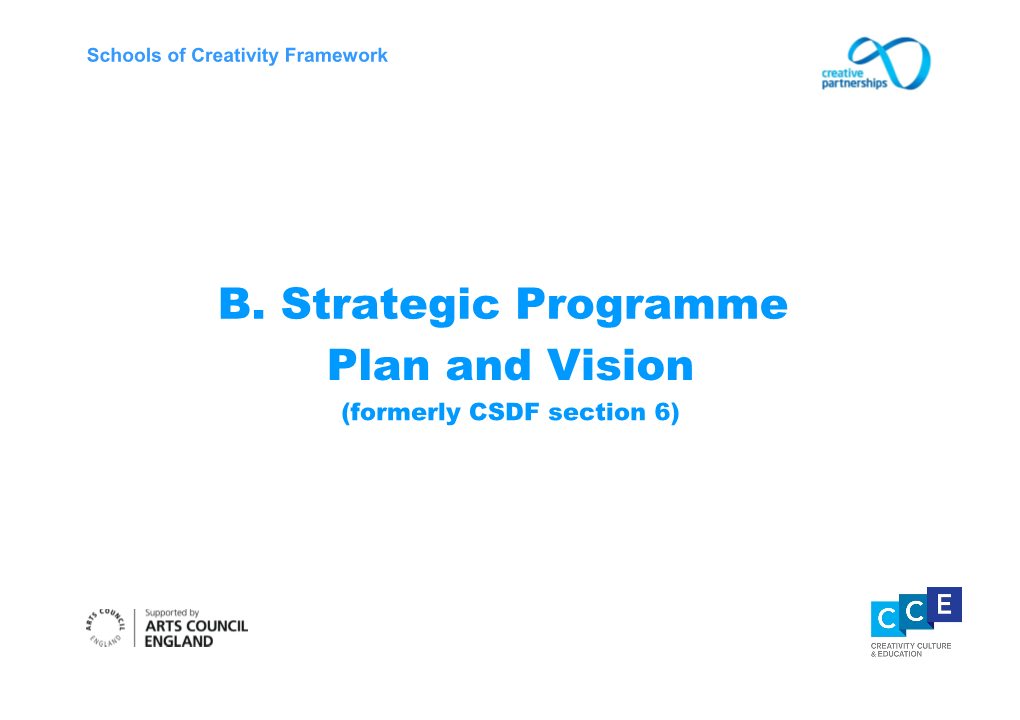 B. Strategic Programme