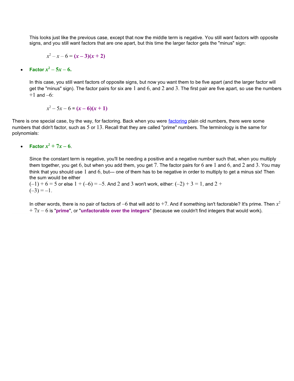 Factoring Quadratics: the Simple Case (Part 1 of 4)