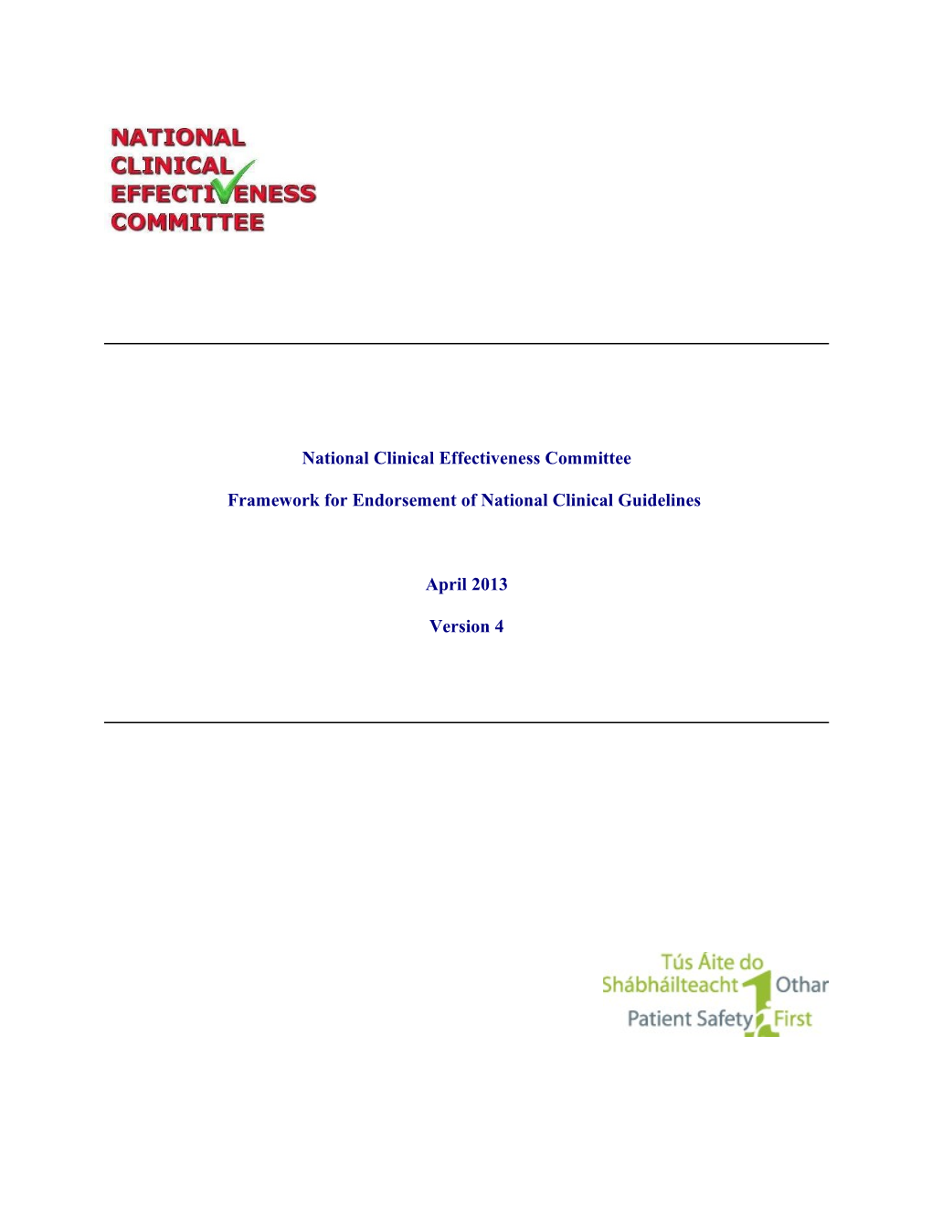National Clinical Effectiveness Committee