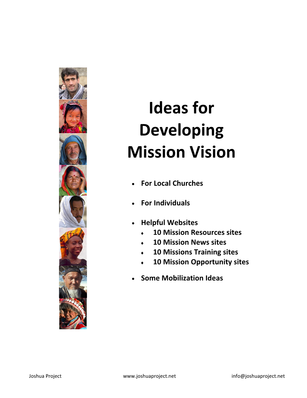 Developing Mission Vision