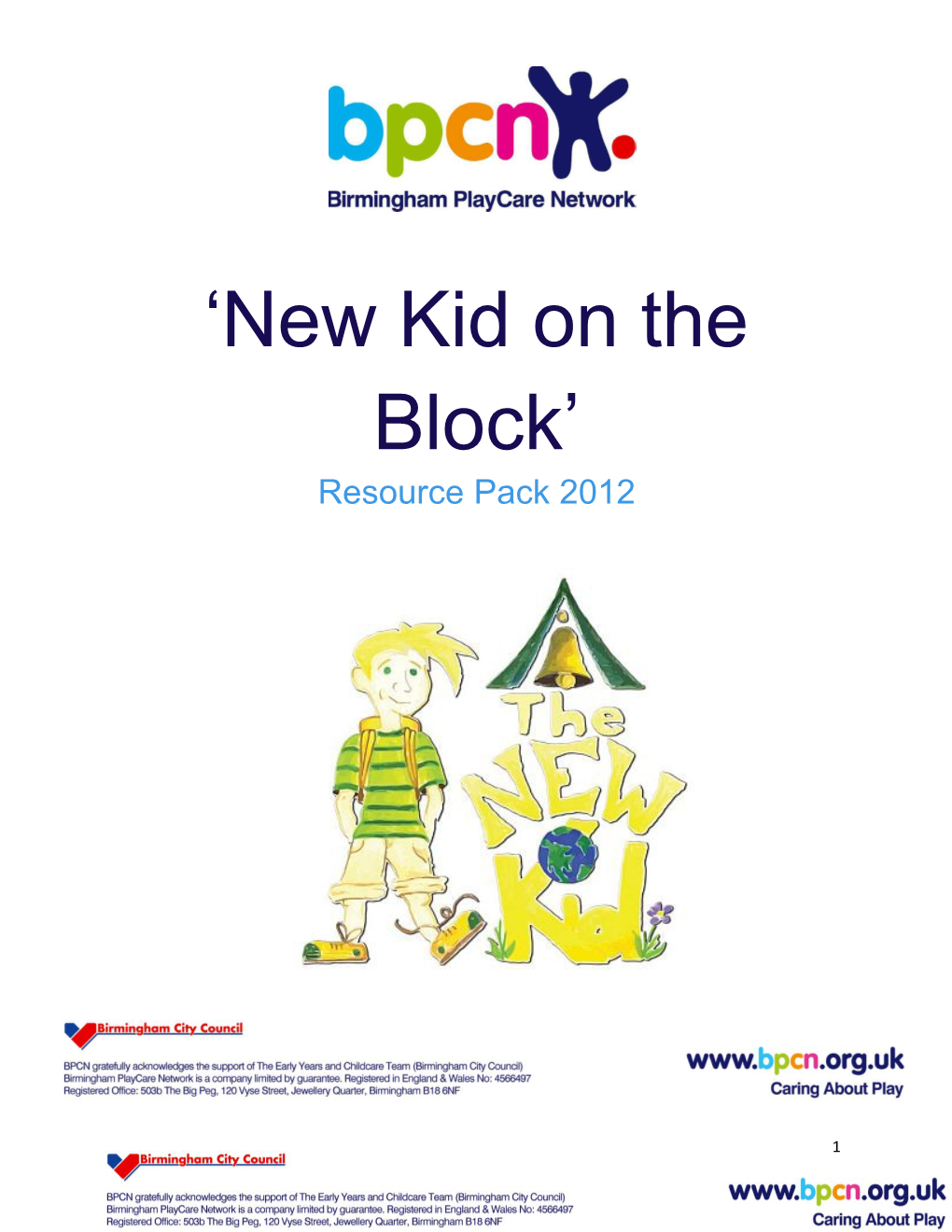 Welcome to the BPCN Resource Pack: New Kid on the Block