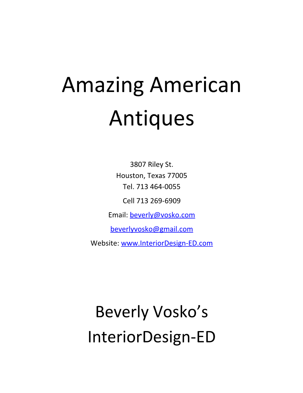 Amazing American Antiques