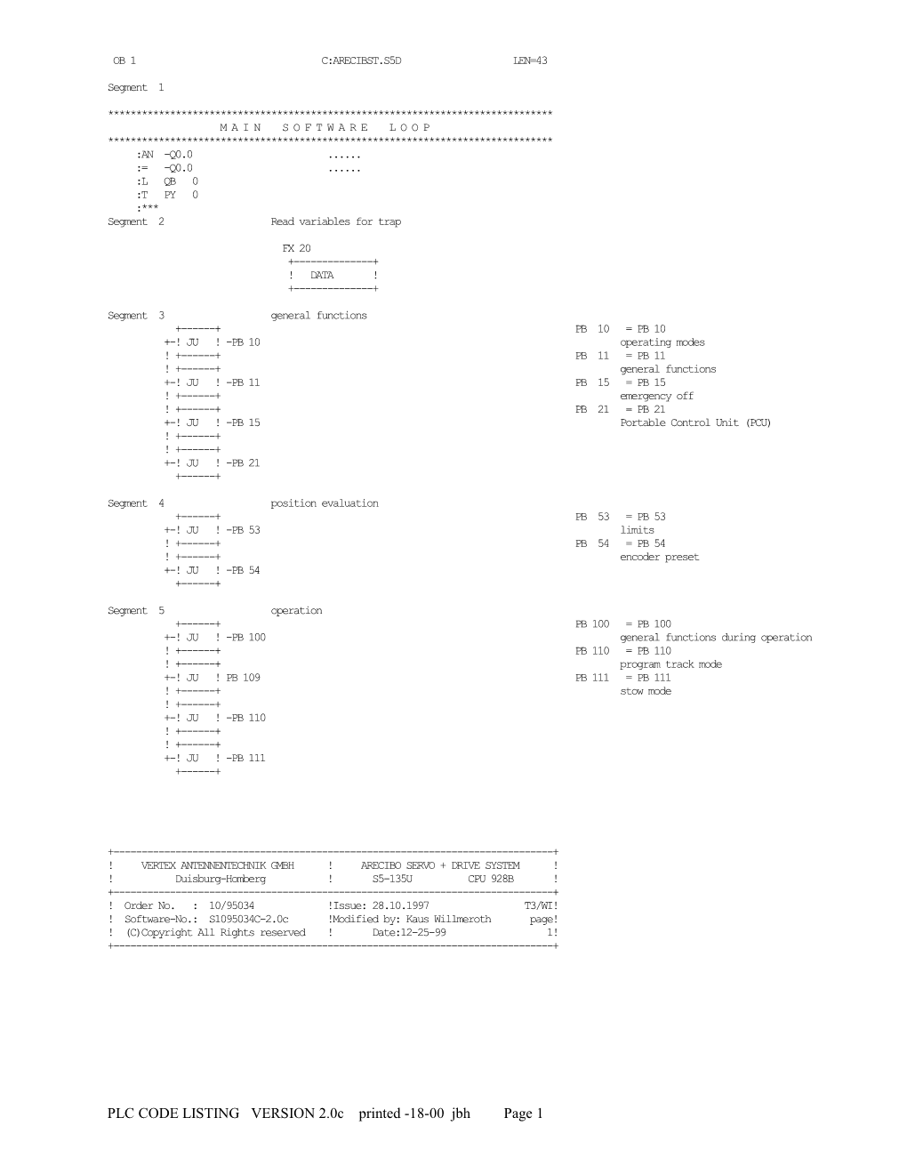 Segment 2 Read Variables for Trap