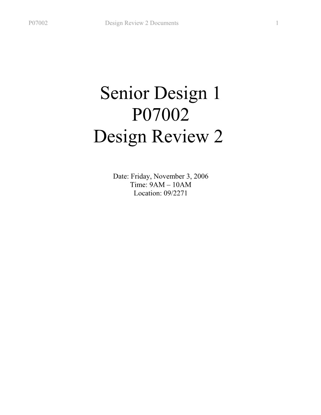 P07002design Review 2 Documents 1