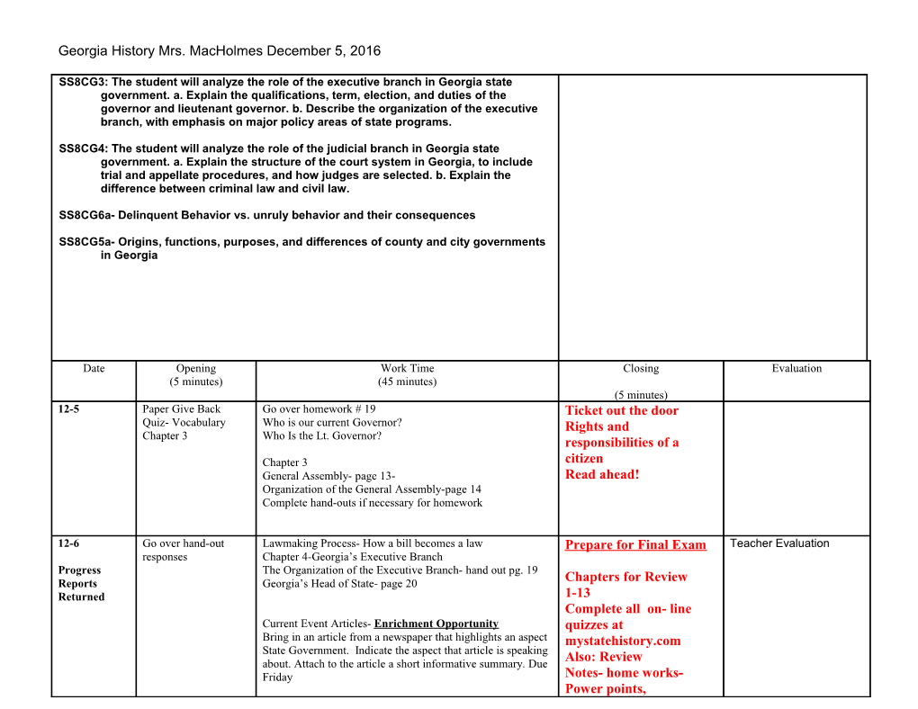 Georgia History Mrs. Macholmesdecember 5, 2016