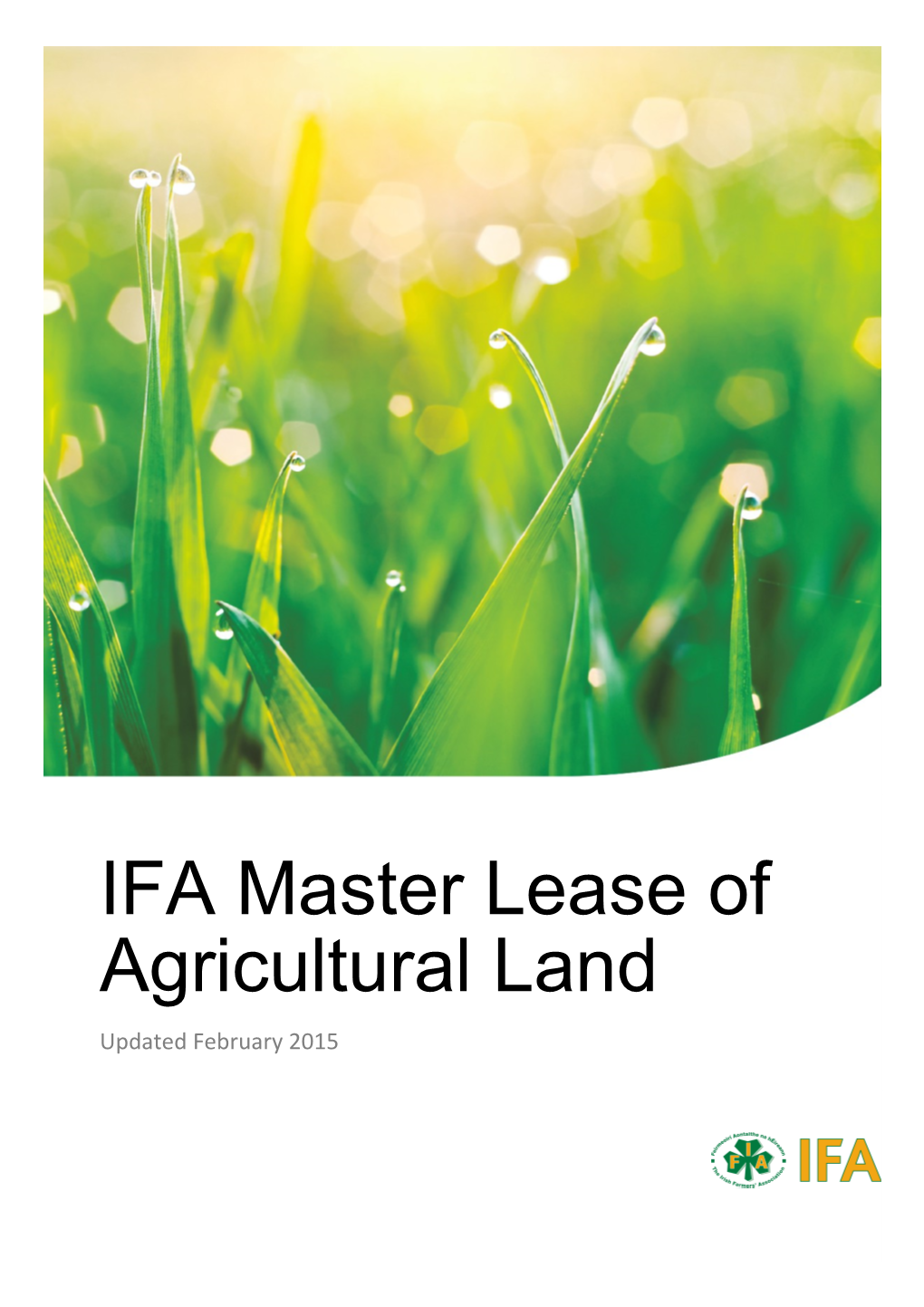 Master Lease of Agricultural Land