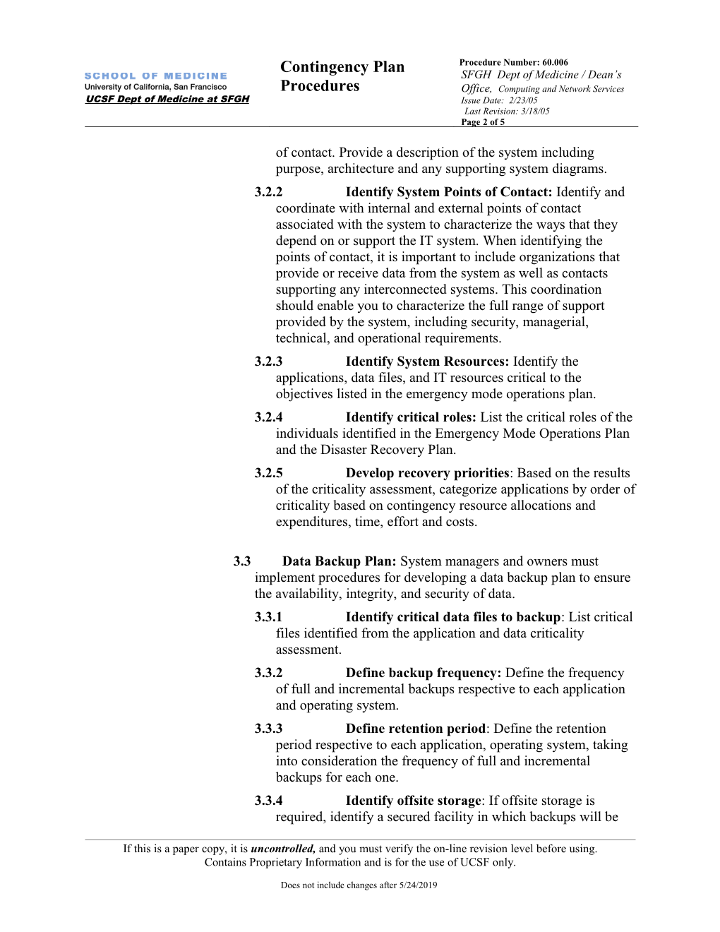 Application and Data Criticality Assessment (Section 3.2)