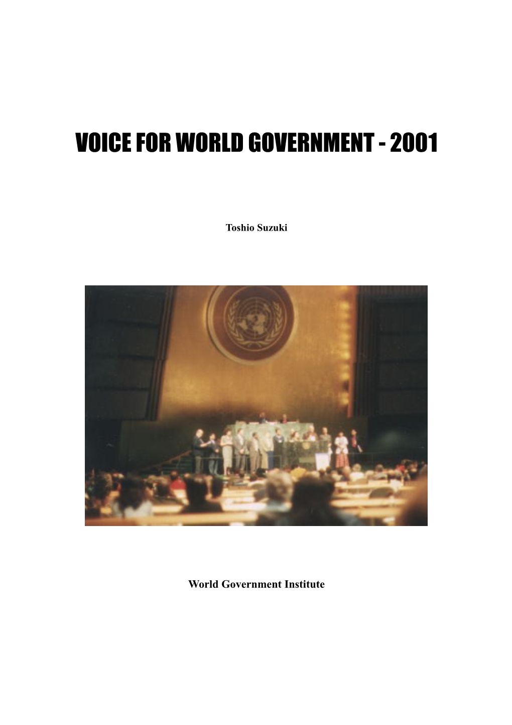 Voice for World Government - 2000