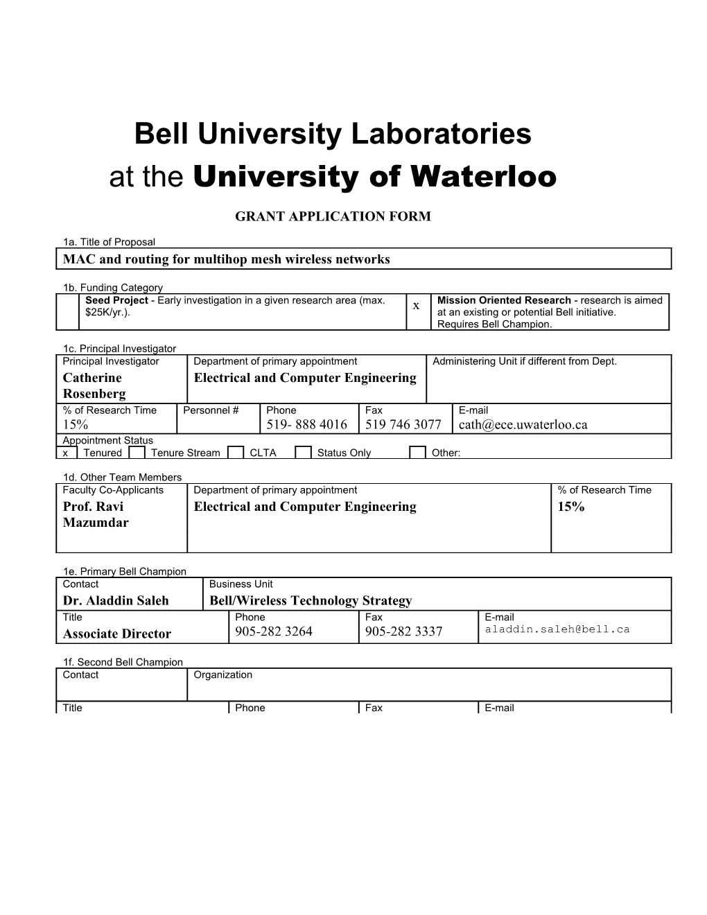 Bell University Laboratories