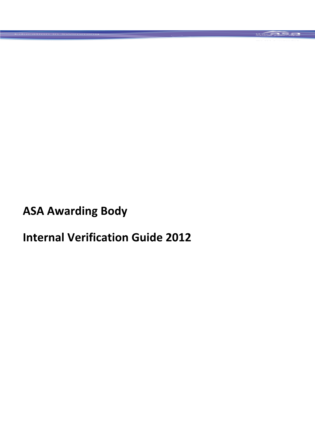 ASA Awarding Body