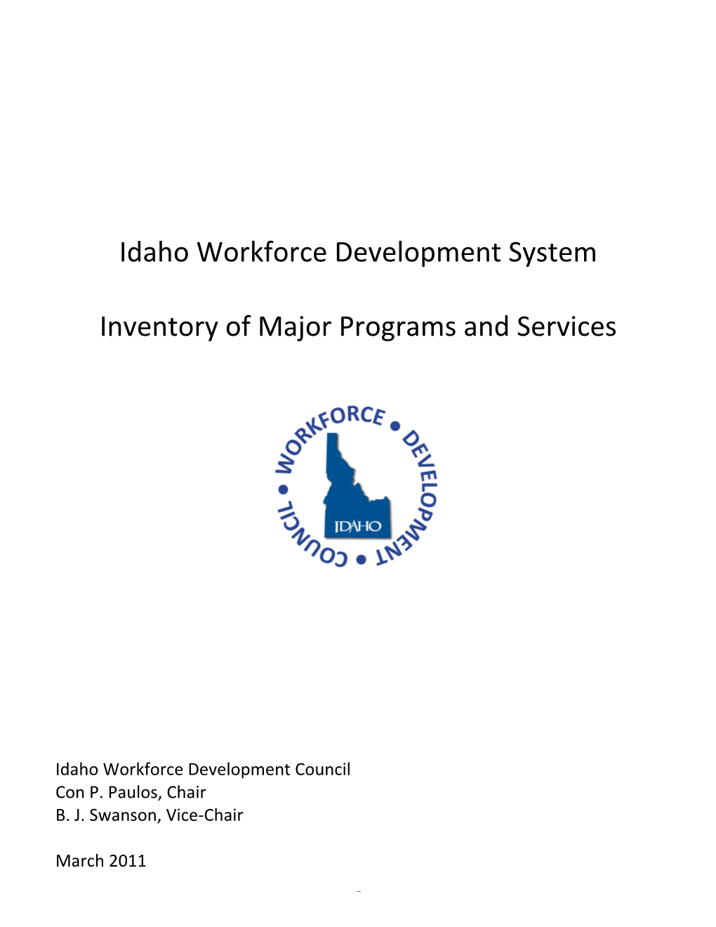 Idaho Workforce Development Council System