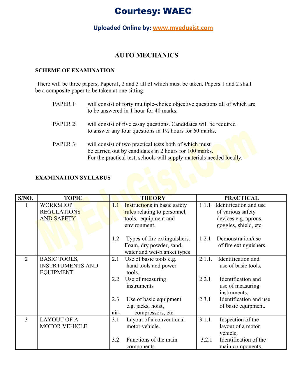 The West African Examinations Council