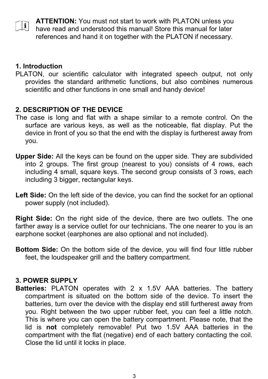 2. Description of the Device Page-03