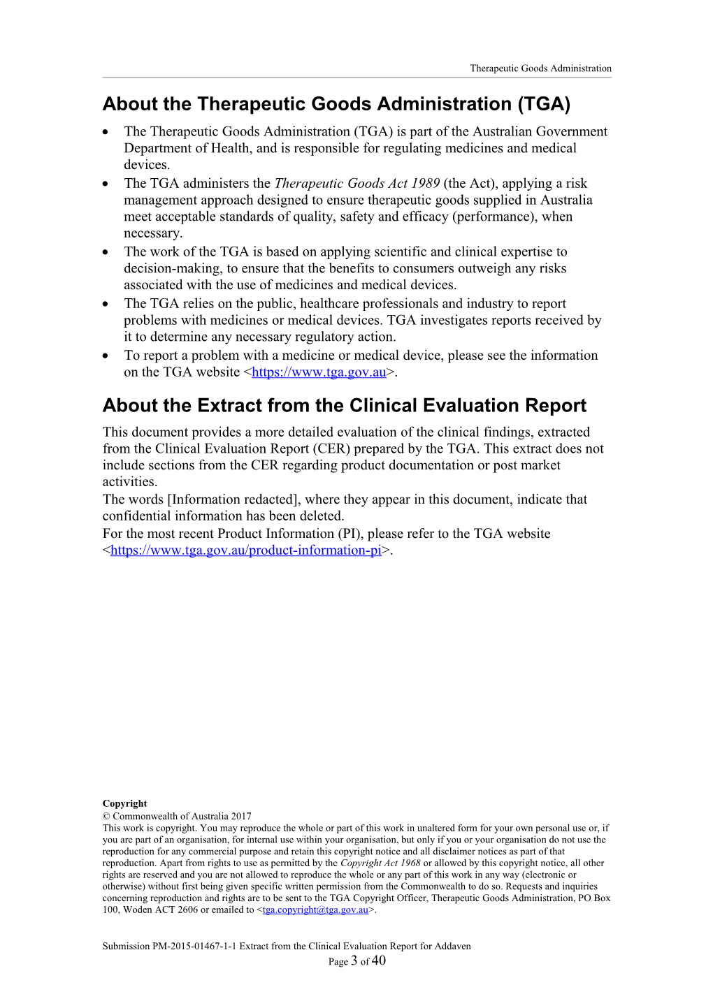 Attachment: Extract from Clinical Evaluation Report: Nine Trace Elements Including Chromic