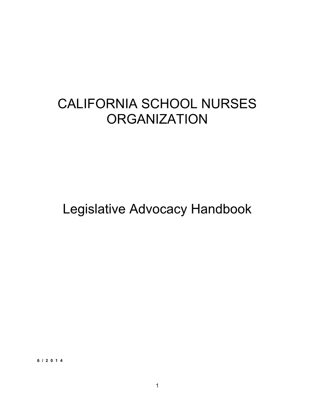 California School Nurses Organization