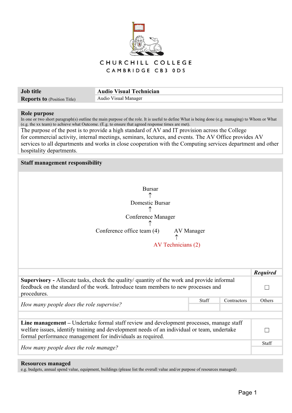 To Assist with the Churchill Archive Centre Digitisation Programme. Responsibilities Include