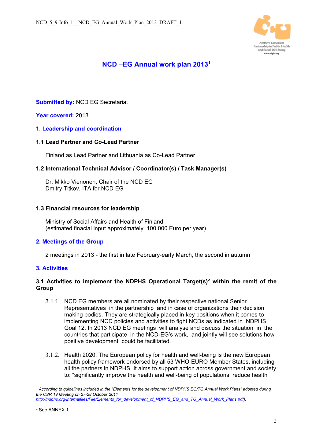 NCD 5 9-Info 1__NCD EG Annual Work Plan 2013 DRAFT 1