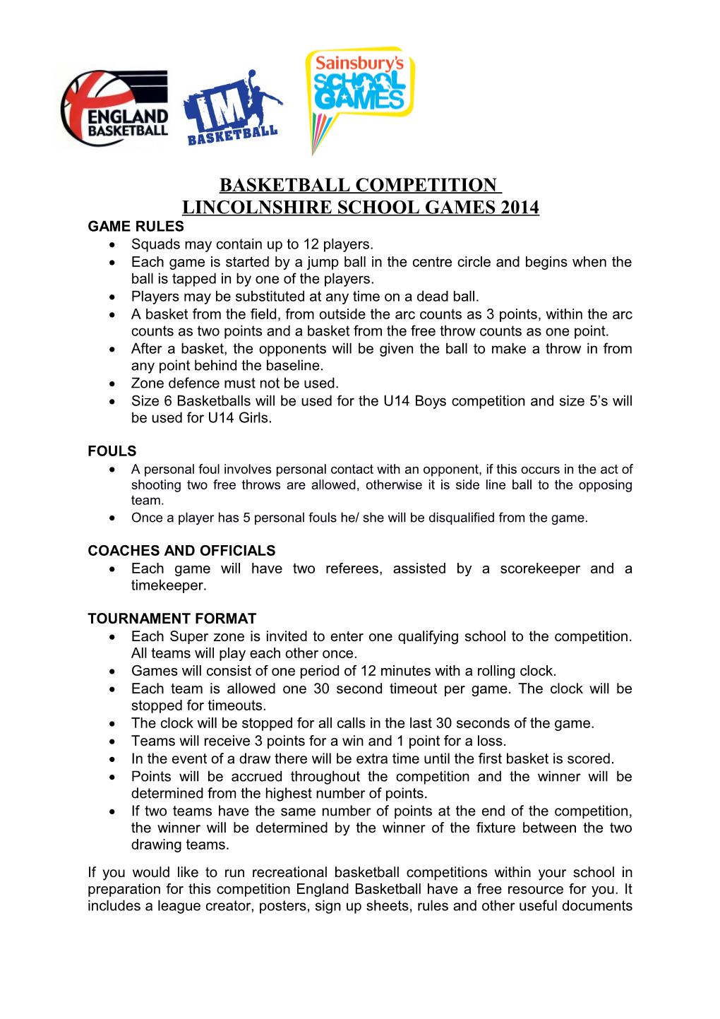 Basketball Competition