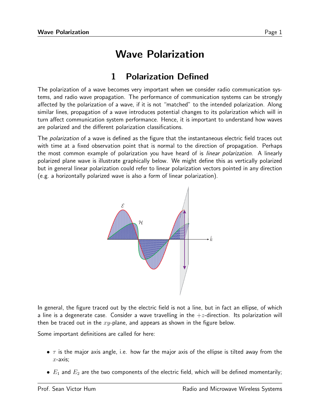 Wave Polarization