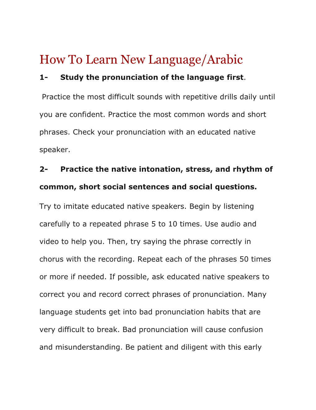 How to Learn New Language/Arabic