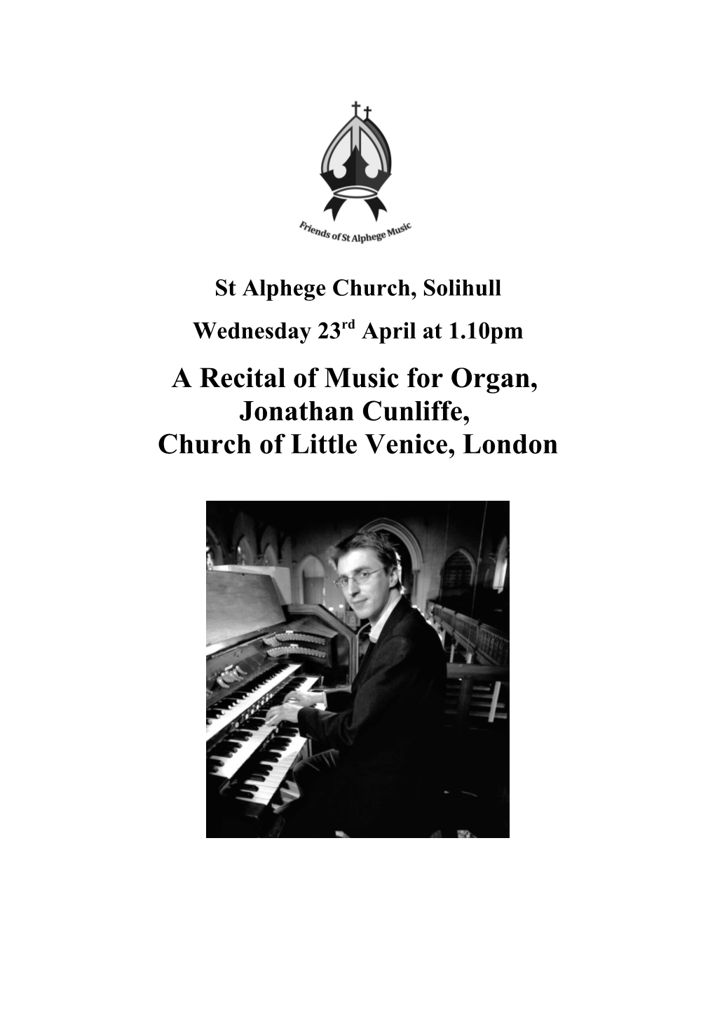 A Recital of Music for Organ