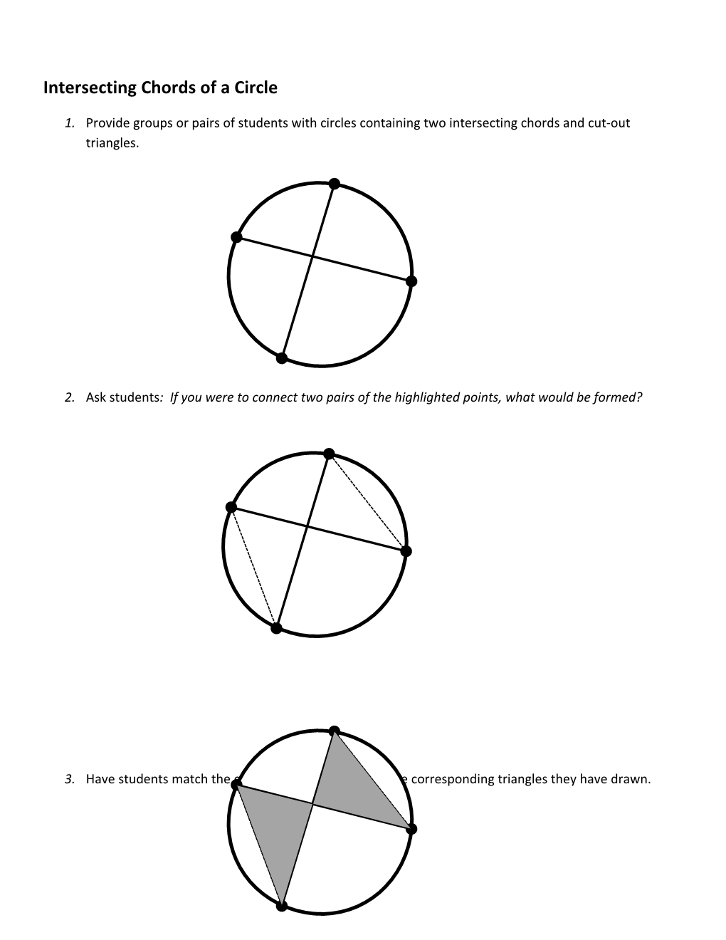 Intersecting Chords of a Circle