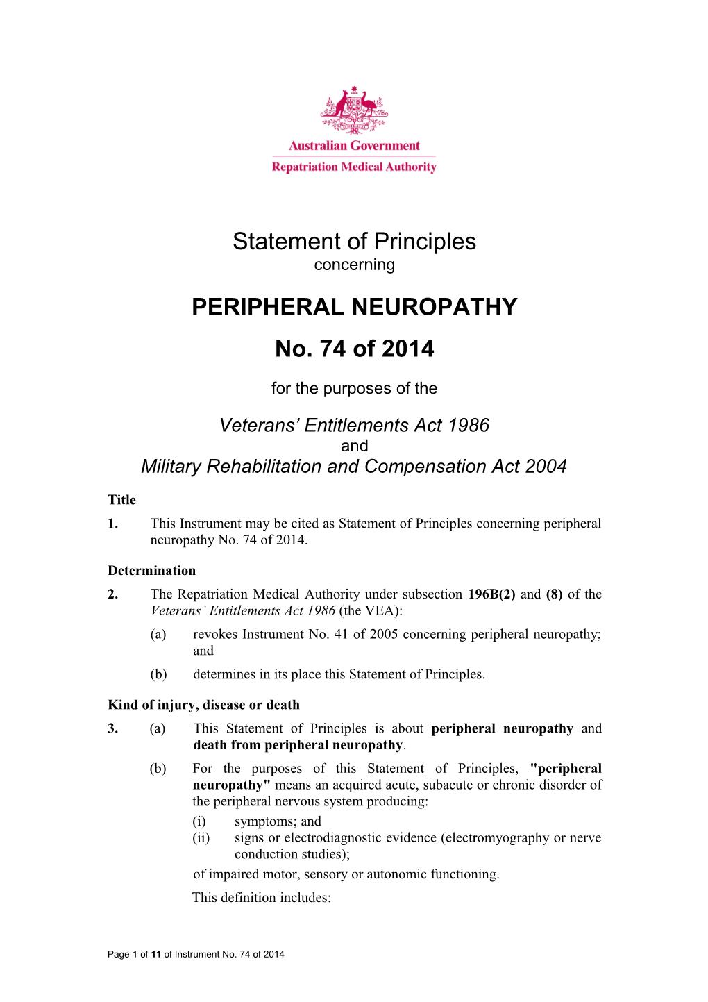 Peripheral Neuropathy