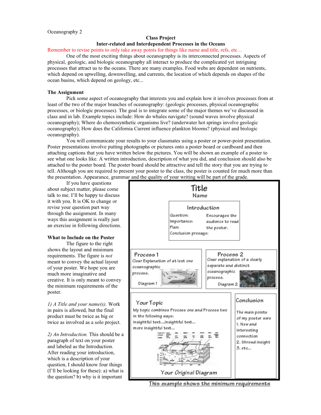 Inter-Related and Interdependent Processes in the Oceans