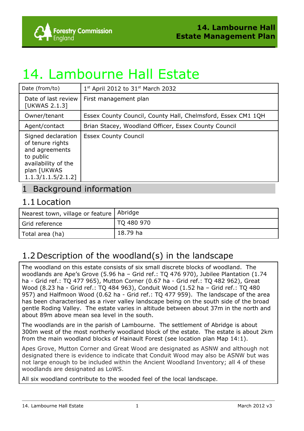 14. Lambourne Hall