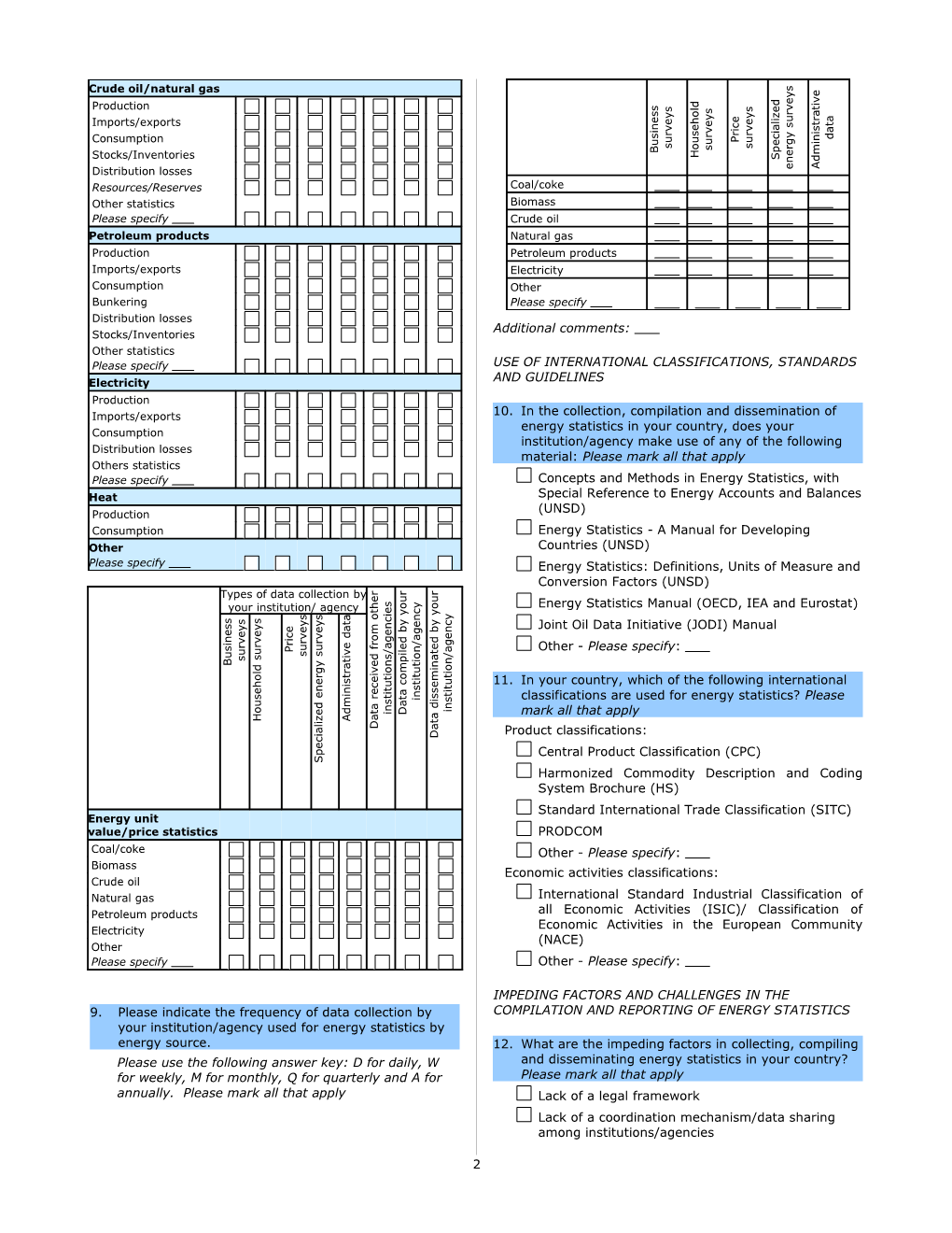 Scope & Compliance Survey