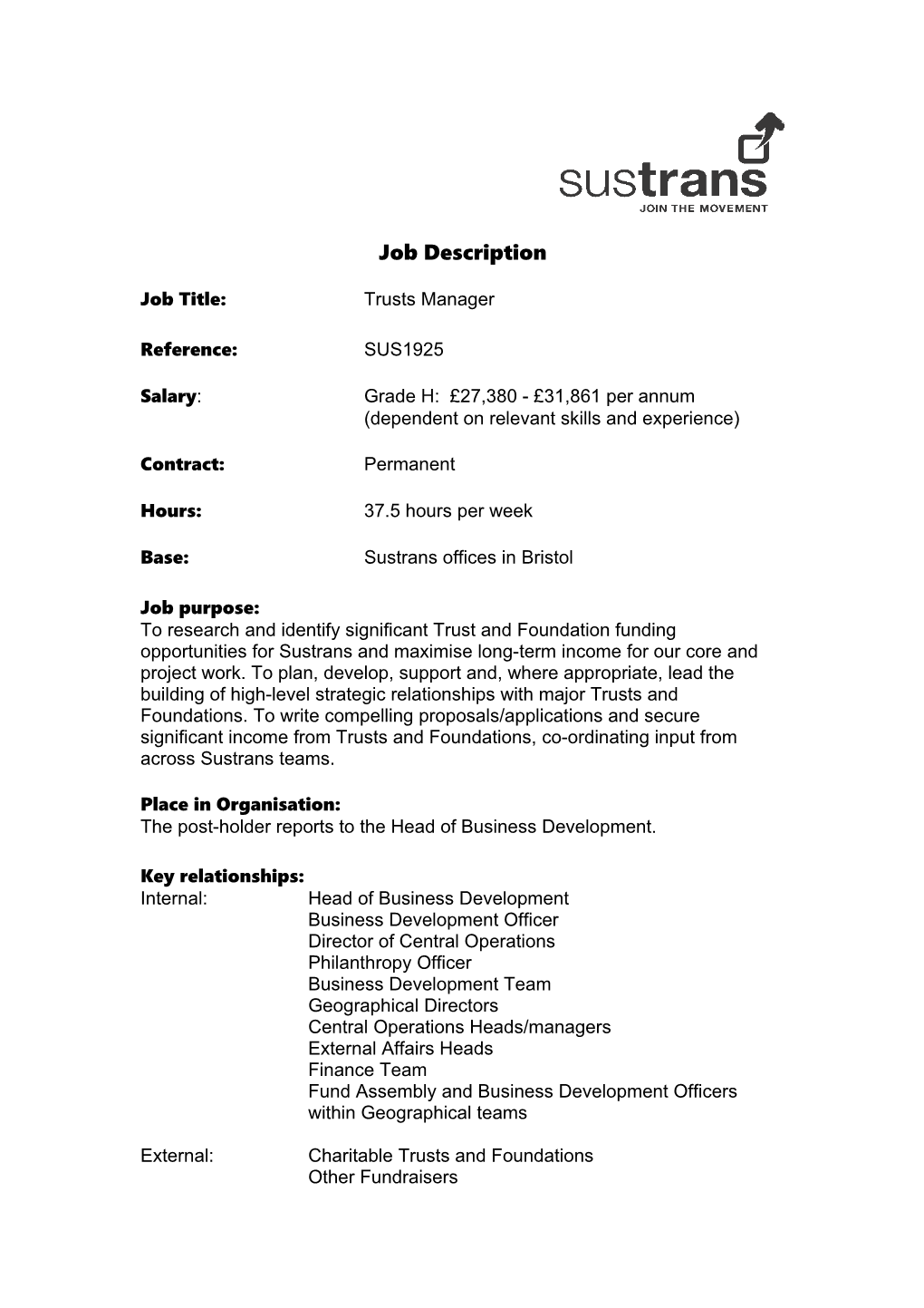 Trusts and Foundations Manager