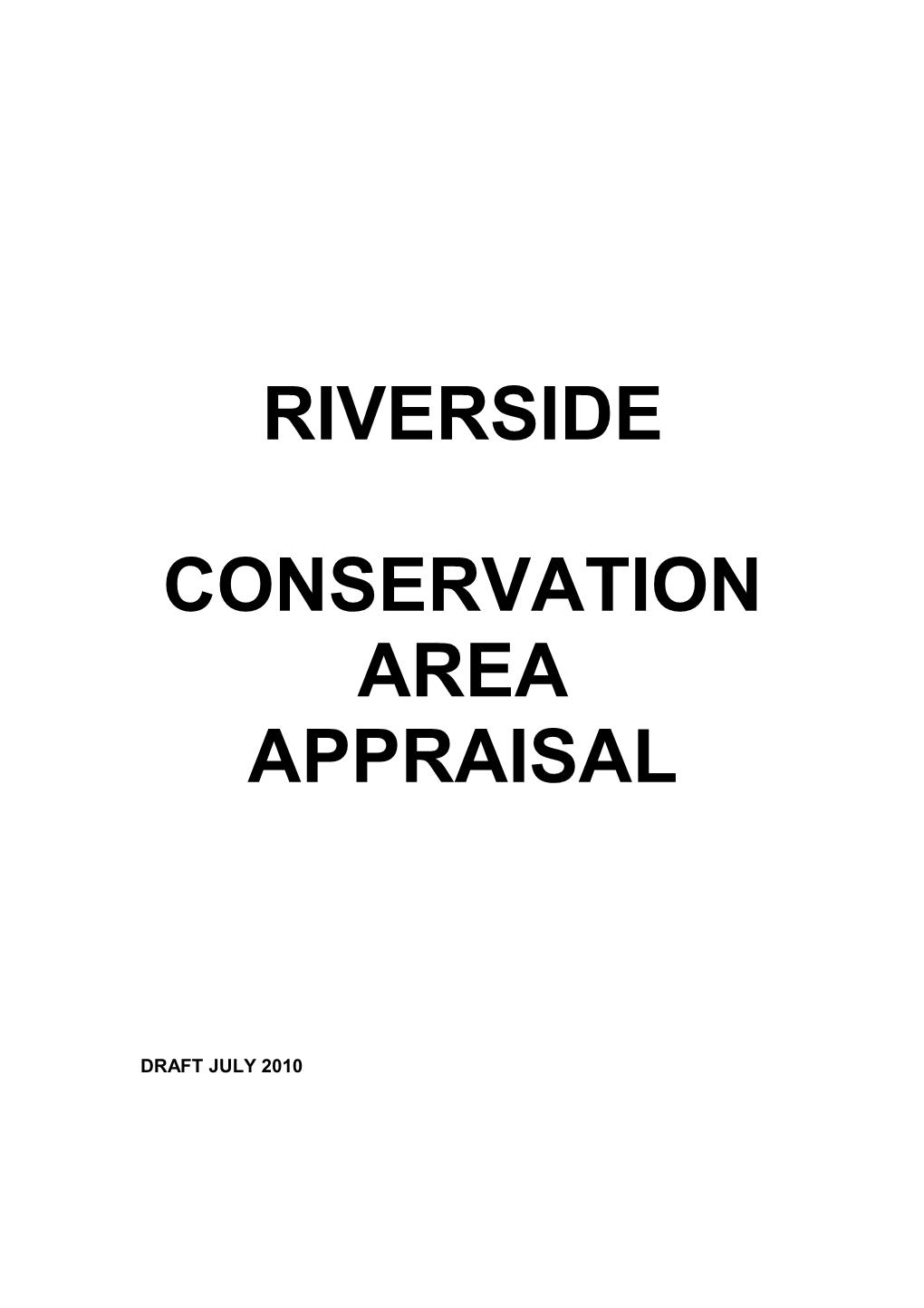 Conservation Area Appraisal