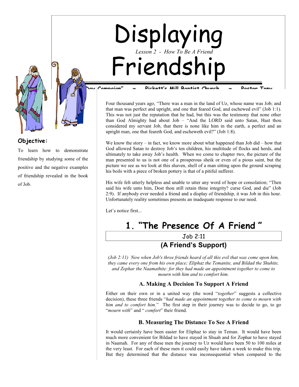 Defining Friendship - Page - 1