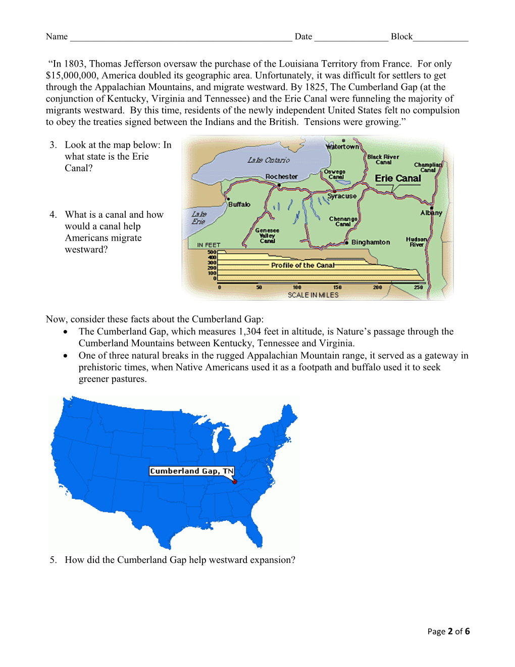 Geography: Its Influence and Impact on American History