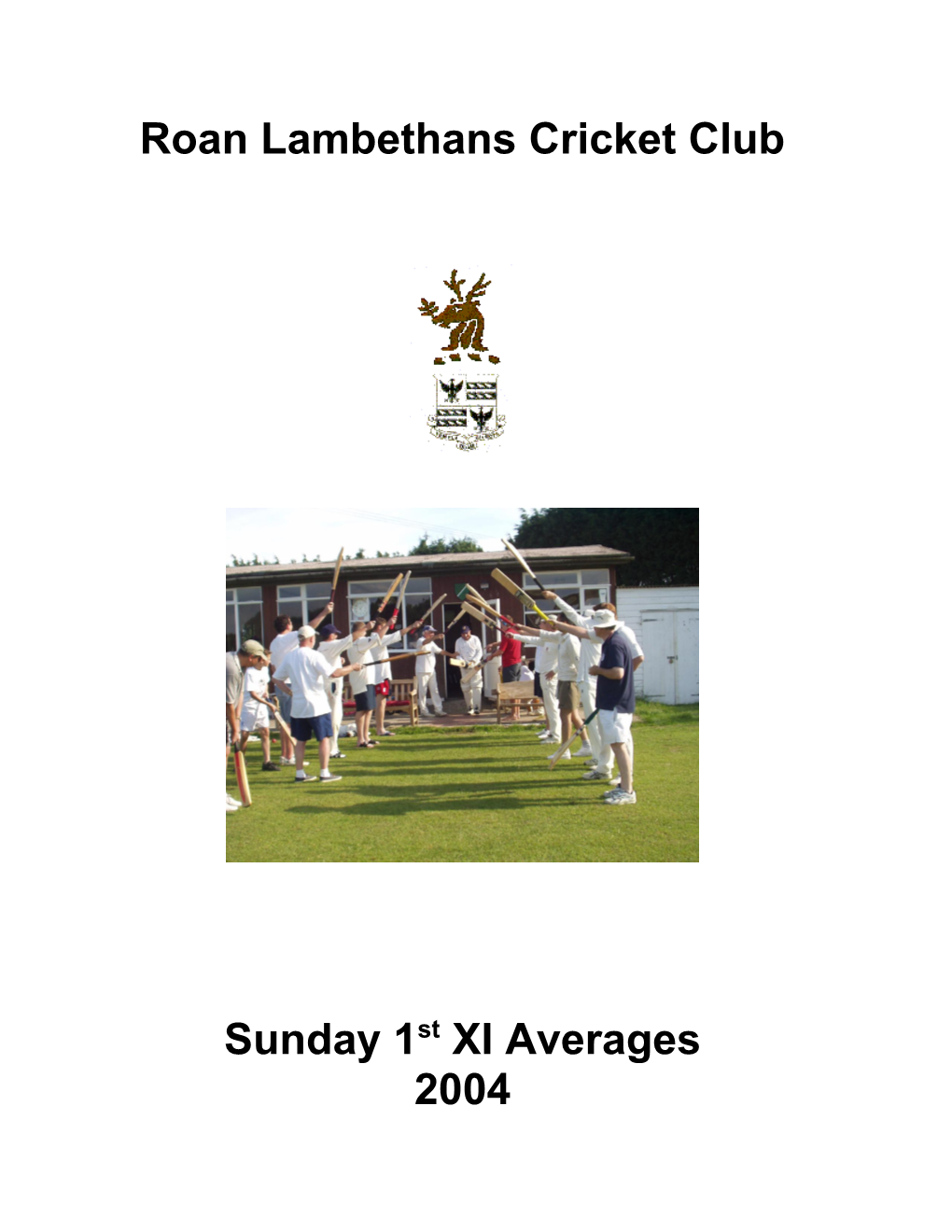 Roan Lambethans Cricket Club