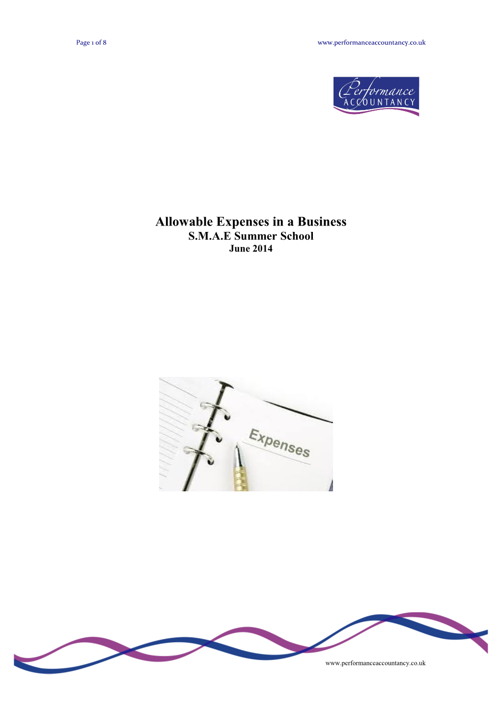 Allowable Expenses in a Business