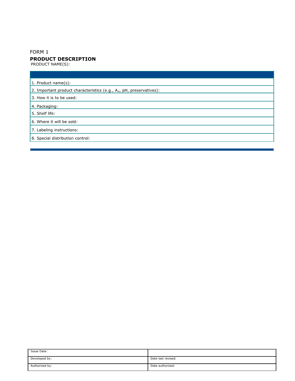 Deviation Procedures/Corrective Actions