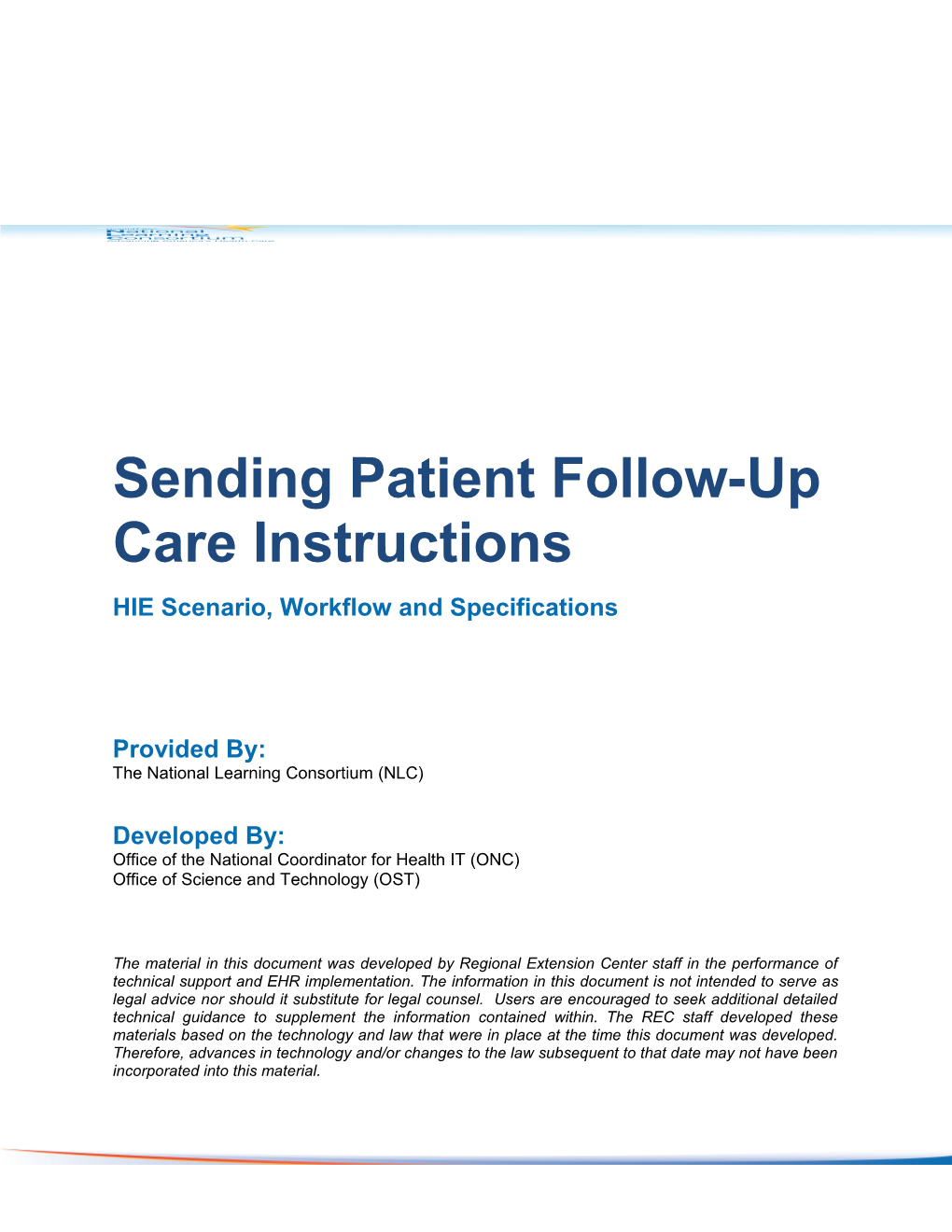 Sending Patient Follow-Up Care Instructions