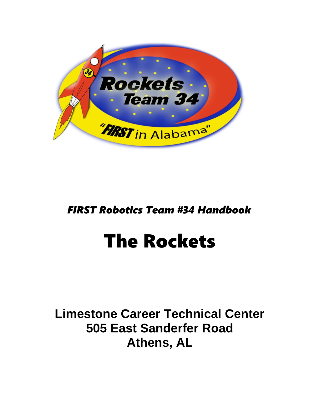 FIRST Robotics Team #34 Handbook