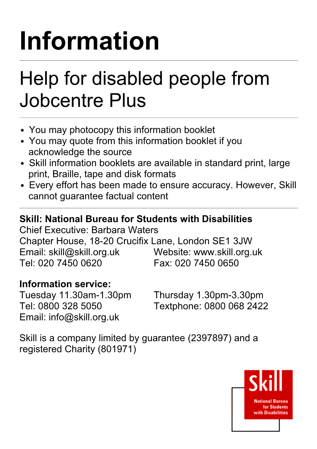 Employment Service Help for Disabled People