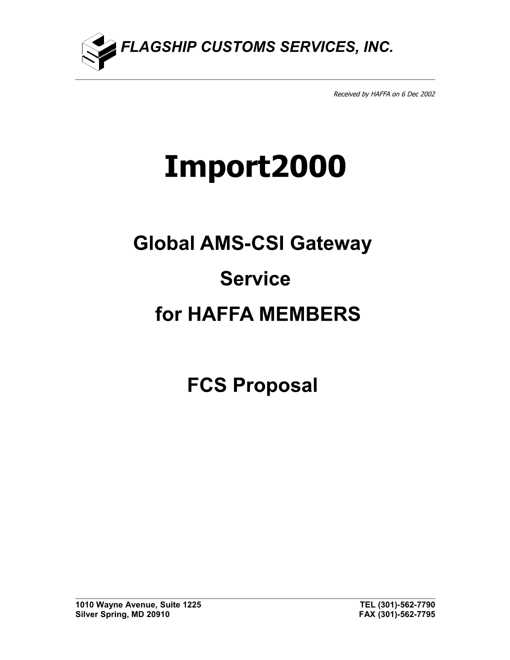 Global AMS-CSI Gateway
