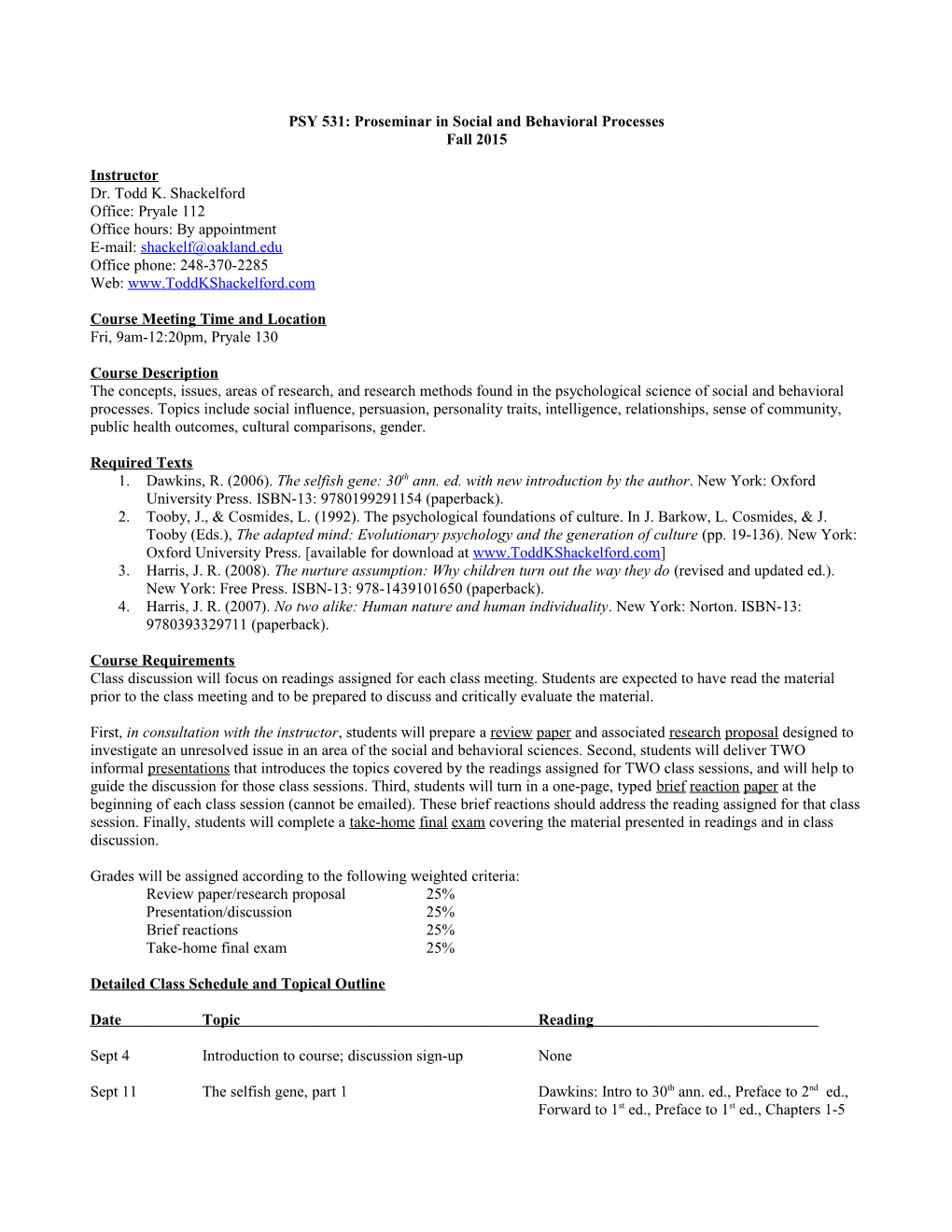 PCO 4734: Interpersonal Processes