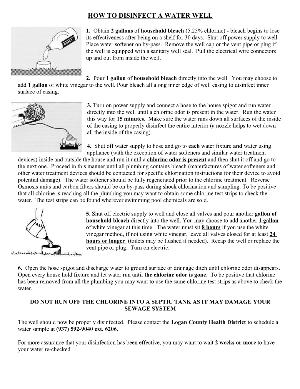 How to Disinfect a Water Well