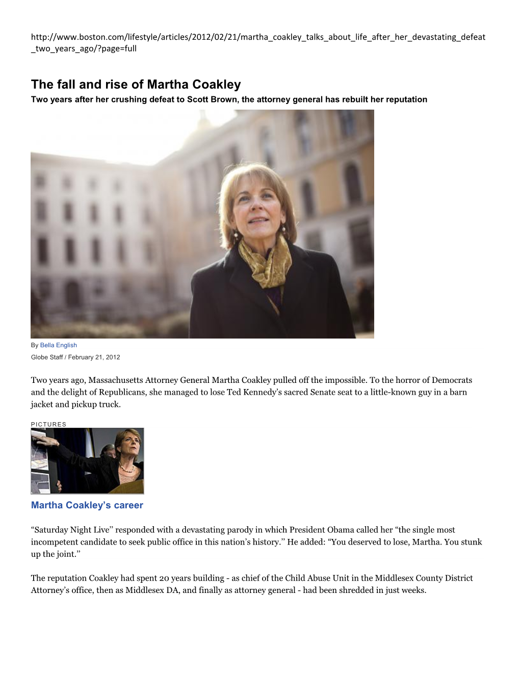 The Fall and Rise of Martha Coakley