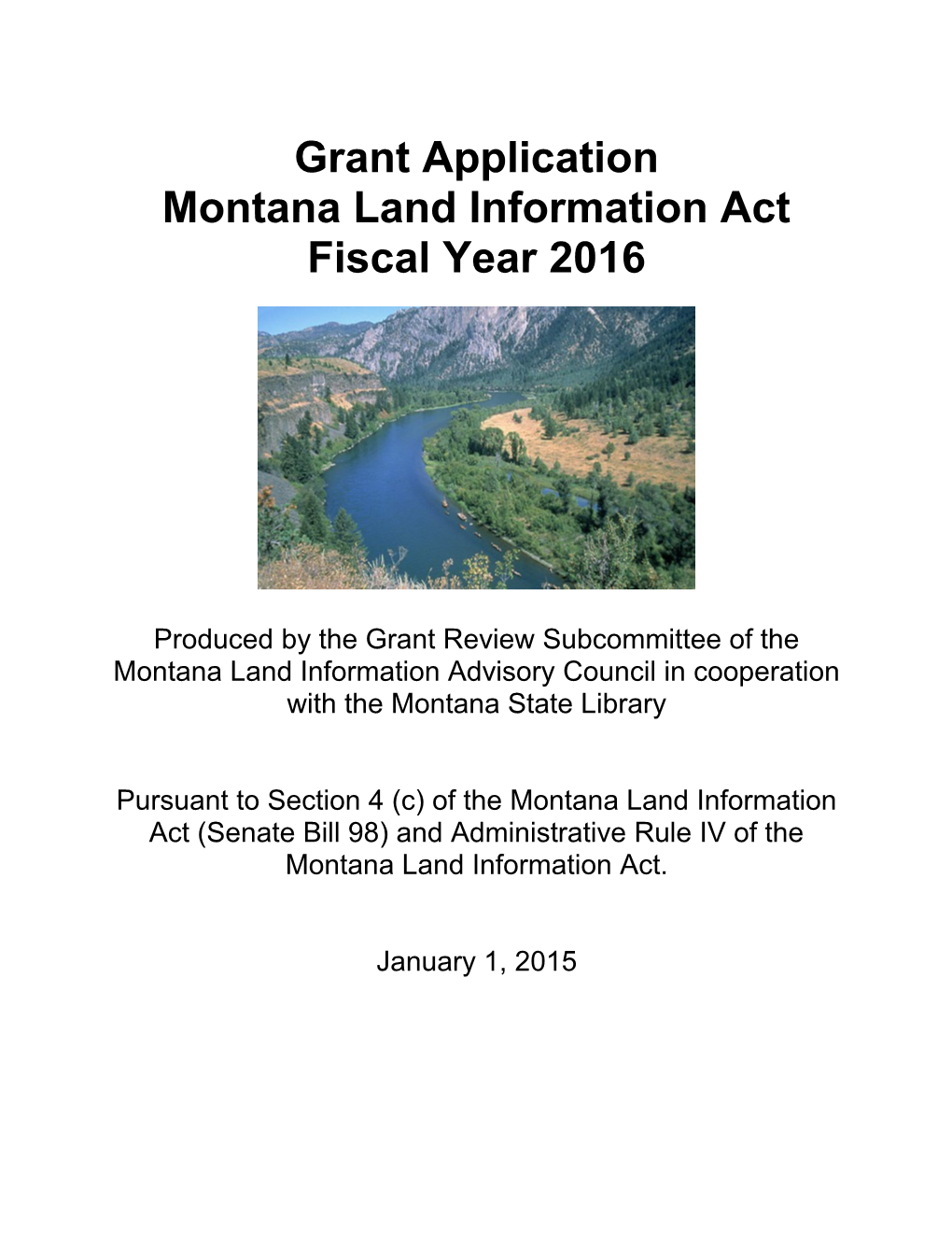 Montana Land Information Plan
