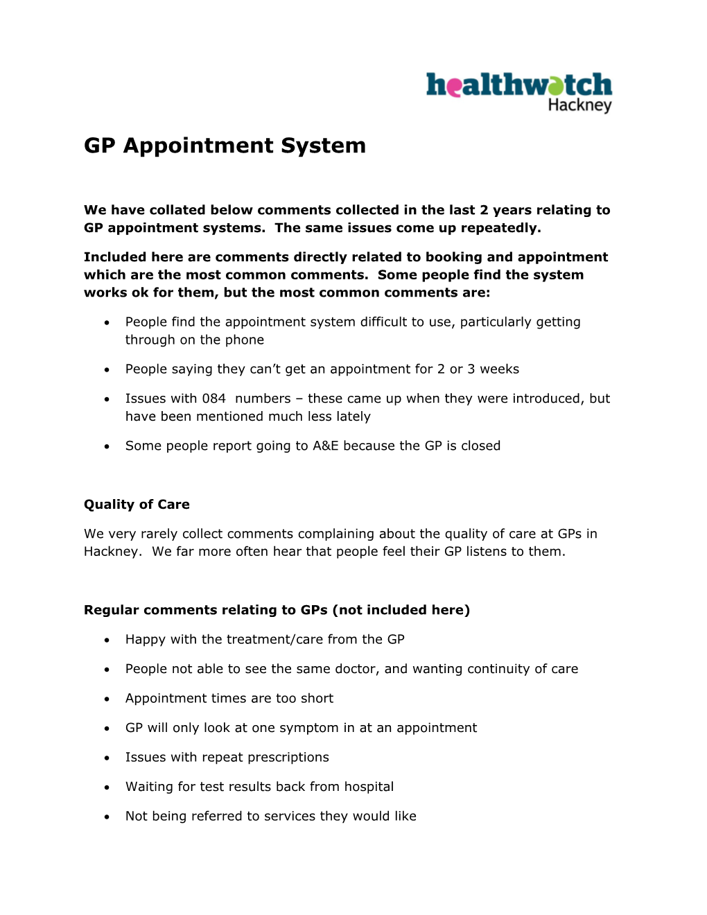 GP Appointment System