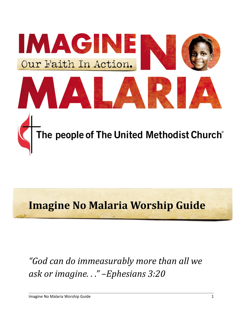 Imagine No Malaria Worship Guide