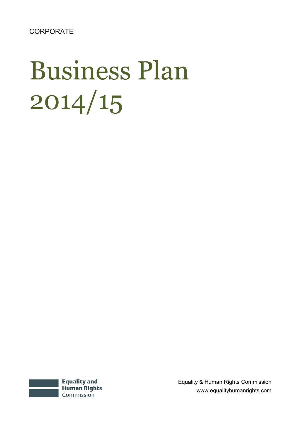 Business Plan 2014/15