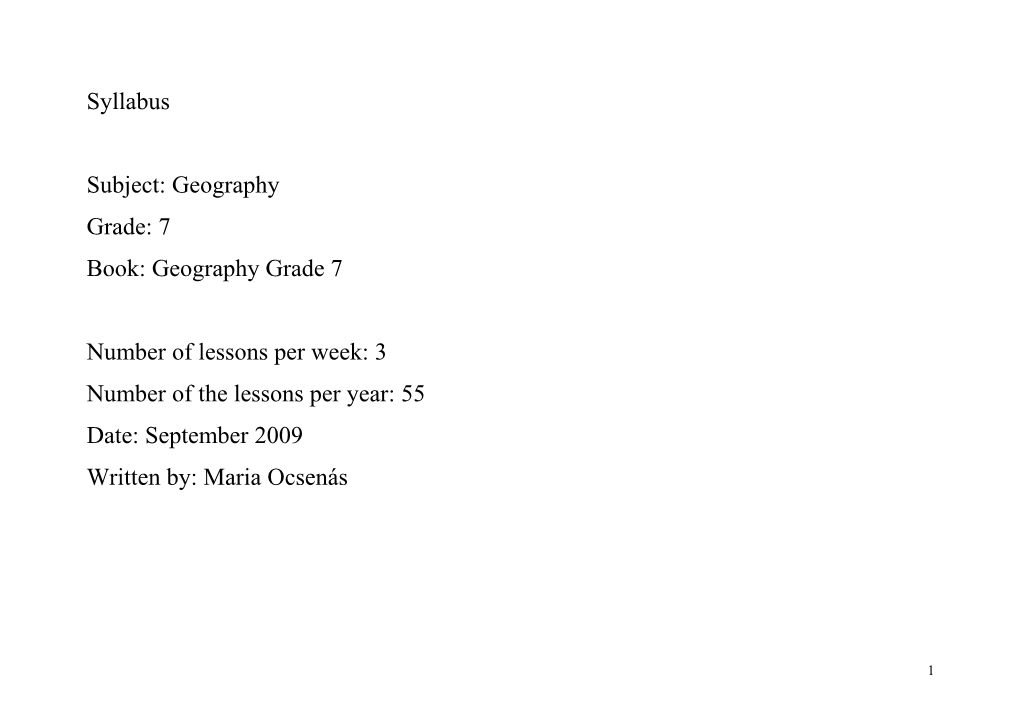 Number of Lessons Per Week: 3