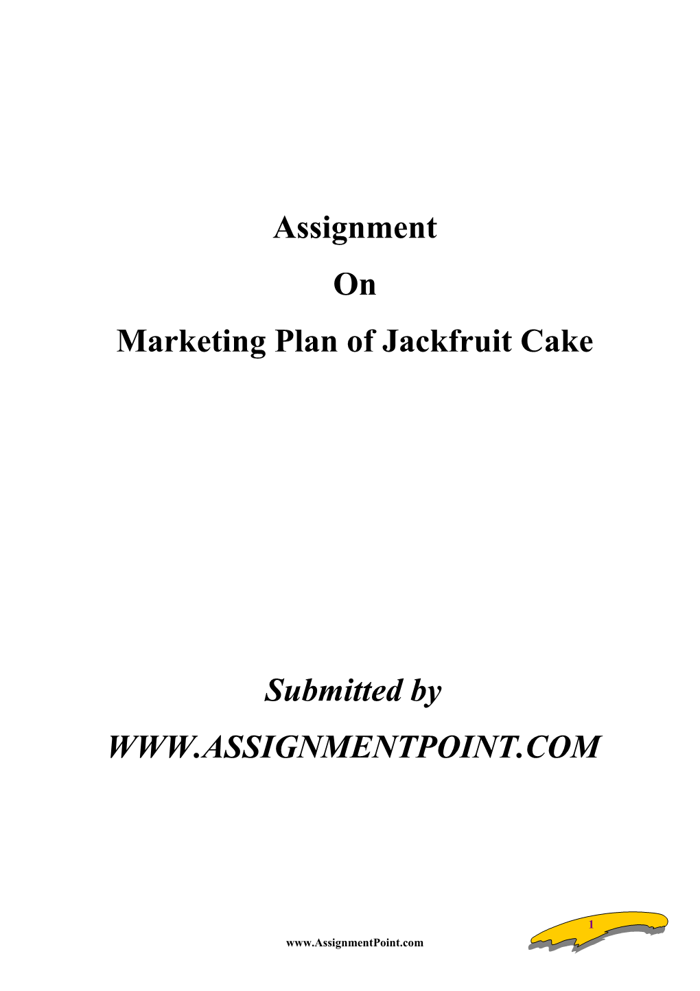 Marketing Plan of Jackfruit Cake